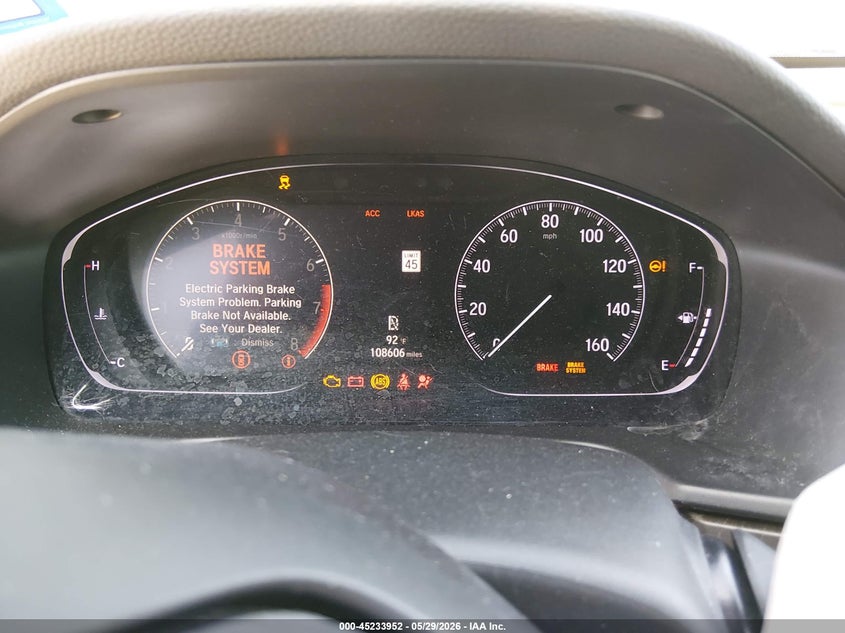2019 Honda Accord VIN 1HGCV1F43KA032647 IAAI salvage auction — FRONT END, Salvage Title, sold $2,200 on 2026-07-23 (photo 7)