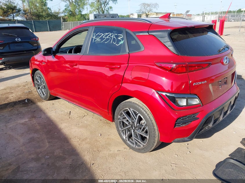 2023 Hyundai Kona VIN KM8K3CA3XPU939049 IAAI salvage auction — FRONT END, Salvage Title, sold $1,850 on 2026-07-14 (photo 3)