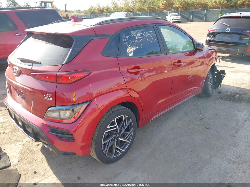 2023 Hyundai Kona VIN KM8K3CA3XPU939049 IAAI salvage auction — FRONT END, Salvage Title, sold $1,850 on 2026-07-14 (photo 4)