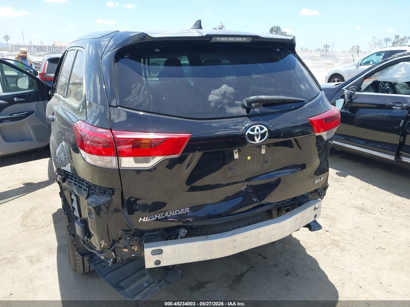2019 Toyota Highlander VIN 5TDKZRFH8KS565659 IAAI salvage auction — REAR END, Salvage Title, sold $12,000 on 2026-07-09 (photo 6)