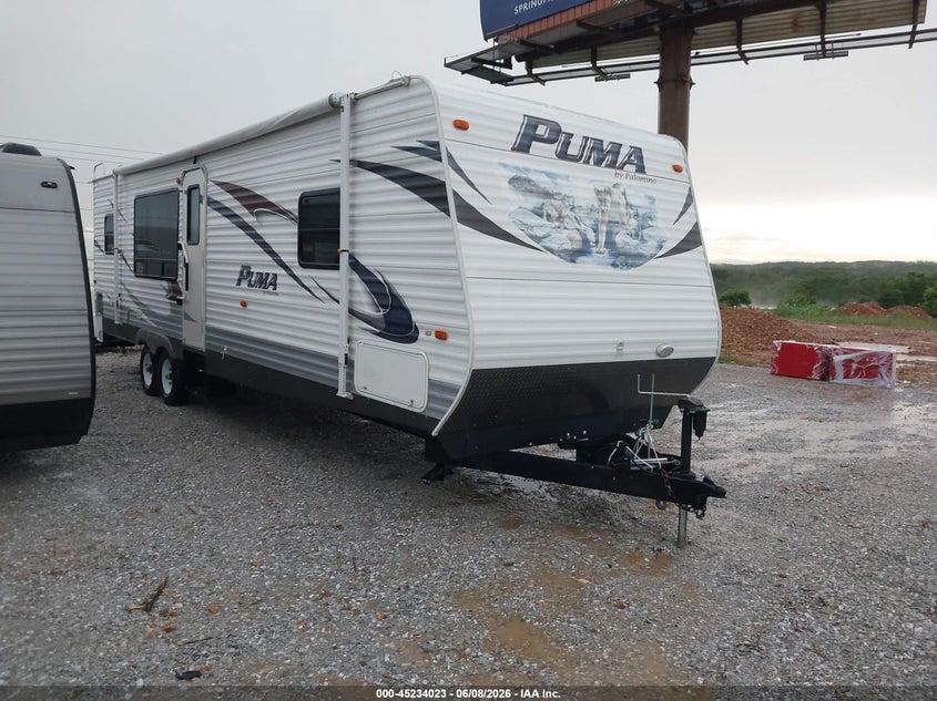 2013 Palomino Puma VIN 4X4TPUF25DP041546 — IAAI salvage auction photo