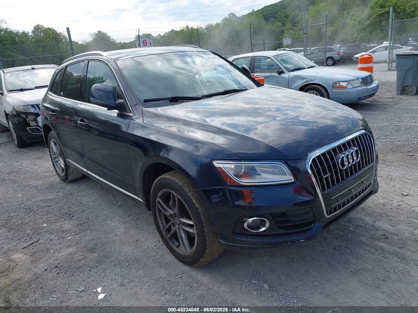 2014 Audi Q5 VIN WA1LFAFP3EA027467 IAAI salvage auction — LEFT SIDE, Salvage Title, sold $1,125 on 2026-07-14 (photo 1)