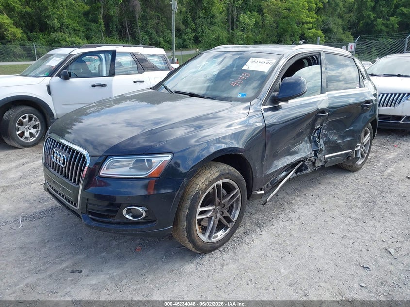 2014 Audi Q5 VIN WA1LFAFP3EA027467 IAAI salvage auction — LEFT SIDE, Salvage Title, sold $1,125 on 2026-07-14 (photo 2)