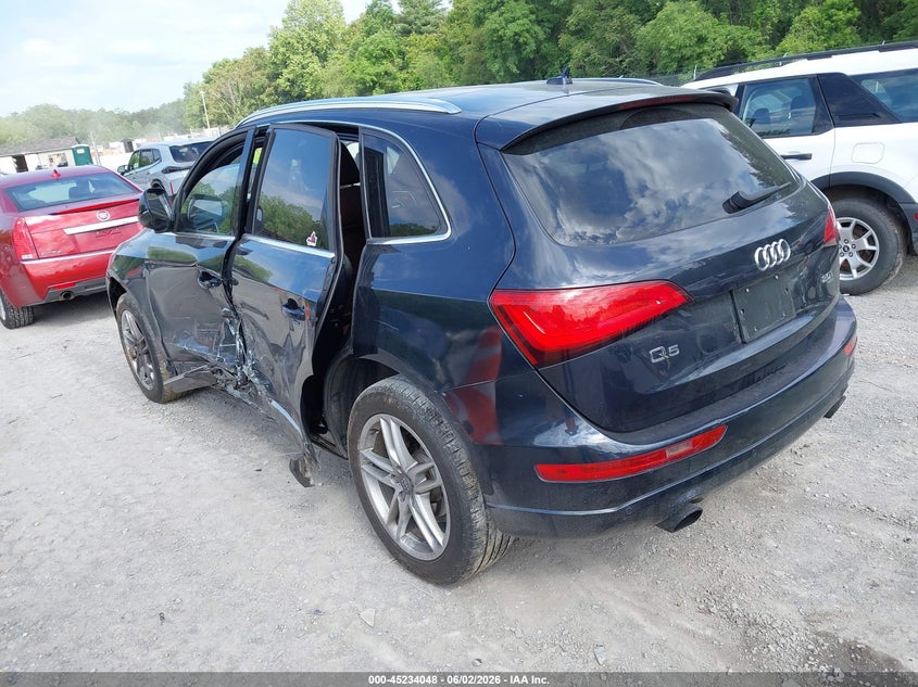 2014 Audi Q5 VIN WA1LFAFP3EA027467 IAAI salvage auction — LEFT SIDE, Salvage Title, sold $1,125 on 2026-07-14 (photo 3)