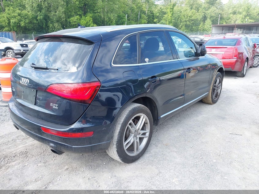 2014 Audi Q5 VIN WA1LFAFP3EA027467 IAAI salvage auction — LEFT SIDE, Salvage Title, sold $1,125 on 2026-07-14 (photo 4)