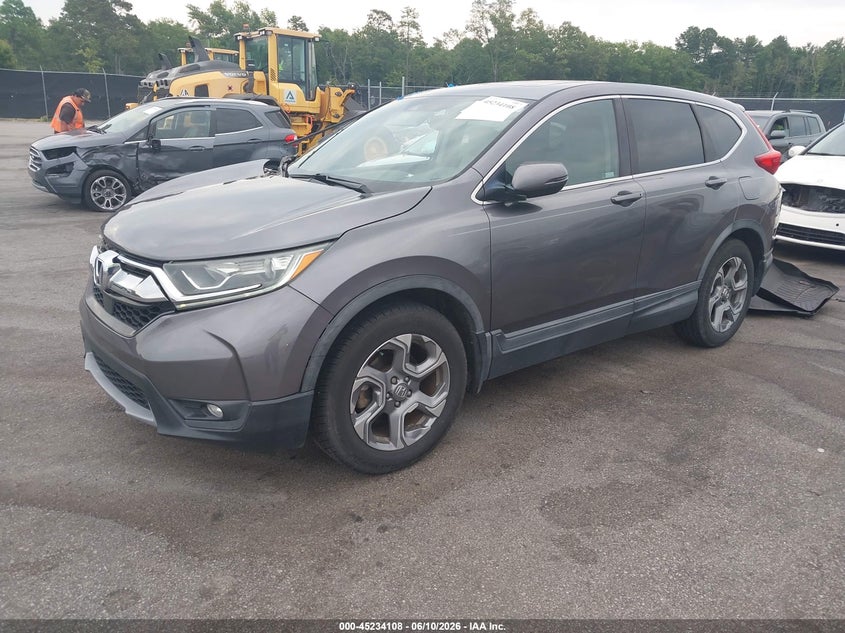 2017 Honda Cr-v VIN 7FARW1H82HE046467 IAAI salvage auction — RIGHT SIDE, Salvage (South Carolina), sold $6,050 on 2026-07-22 (photo 2)