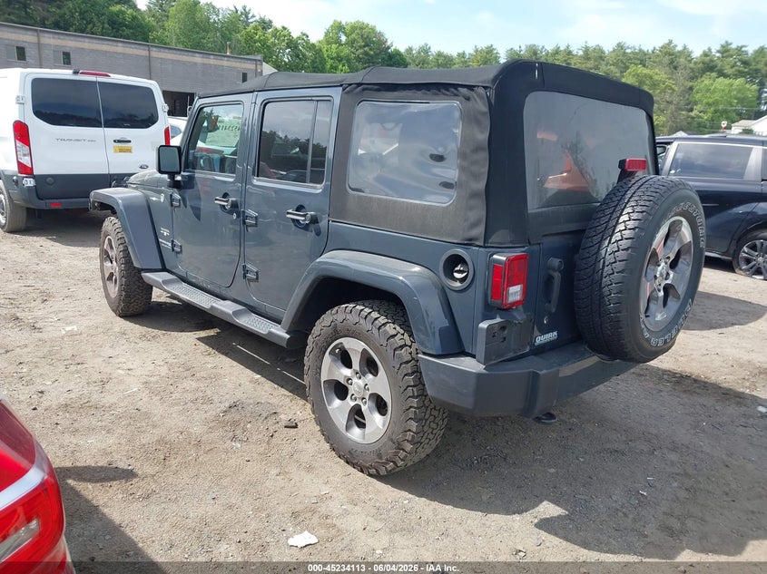 2018 Jeep Wrangler / VIN 1C4BJWEG5JL830035 IAAI salvage auction — LEFT FRONT, Salvage (Massachusetts), sold $7,850 on 2026-07-31 (photo 3)