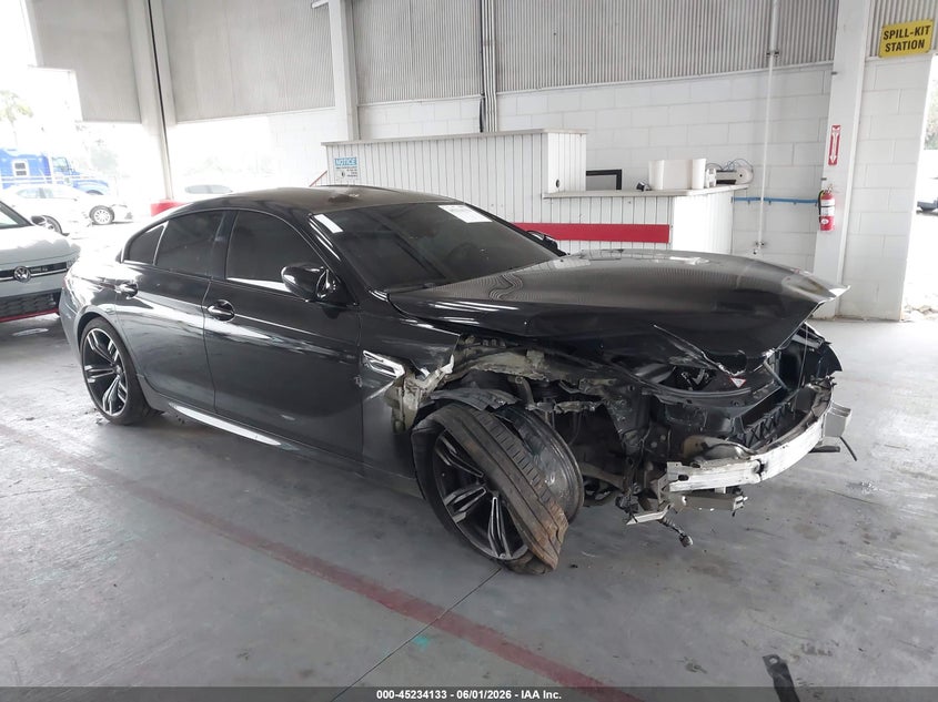 2016 BMW M6 VIN WBS6E9C59GGF92602 IAAI salvage auction — FRONT END, Salvage Title, sold $7,400 on 2026-07-09 (photo 1)
