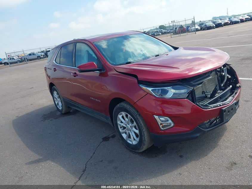 2018 Chevrolet Equinox VIN 2GNAXSEVXJ6162458 IAAI salvage auction — FRONT END, Regular (South Dakota), sold $1,575 on 2026-07-10 (photo 1)
