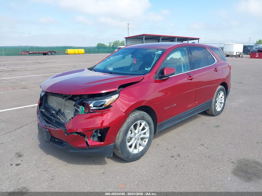 2018 Chevrolet Equinox VIN 2GNAXSEVXJ6162458 IAAI salvage auction — FRONT END, Regular (South Dakota), sold $1,575 on 2026-07-10 (photo 2)