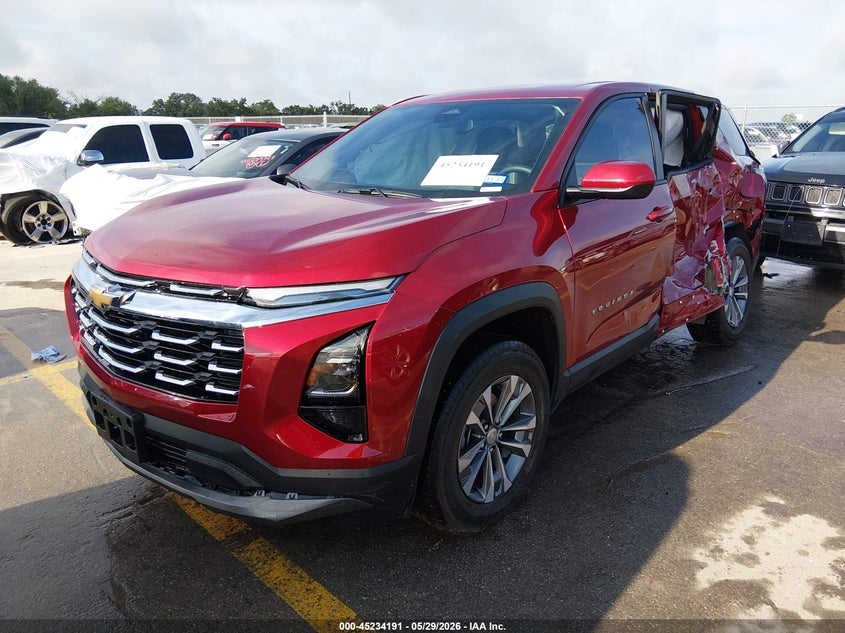 2026 Chevrolet Equinox VIN 3GNAXHEG6TL211836 IAAI salvage auction — SIDE, Original (Texas), sold $8,100 on 2026-07-30 (photo 2)