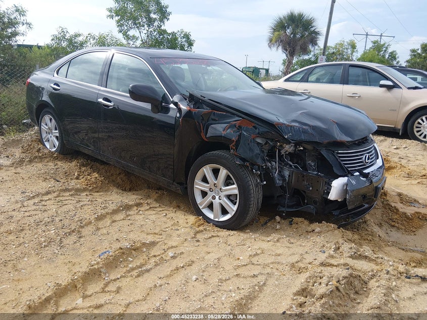 2007 Lexus ES VIN JTHBJ46G772062512 IAAI salvage auction — RIGHT FRONT, Certificate Of Destruction (Florida), sold $975 on 2026-07-14 (photo 1)