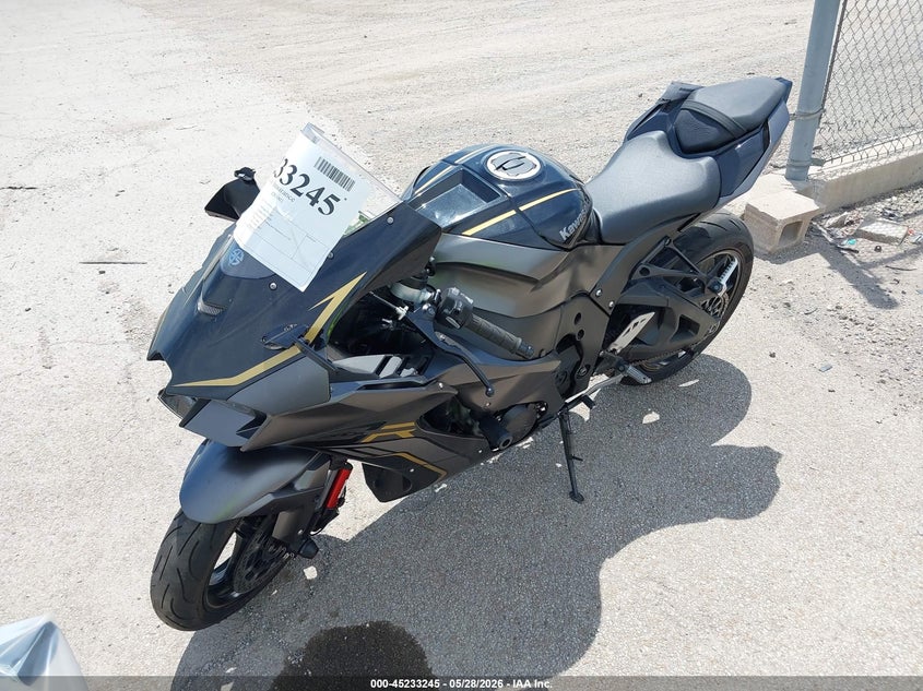 2023 Kawasaki Zx VIN JKBZXVM14PA005280 IAAI salvage auction — RIGHT FRONT, Salvage Title, sold $1,100 on 2026-07-21 (photo 2)