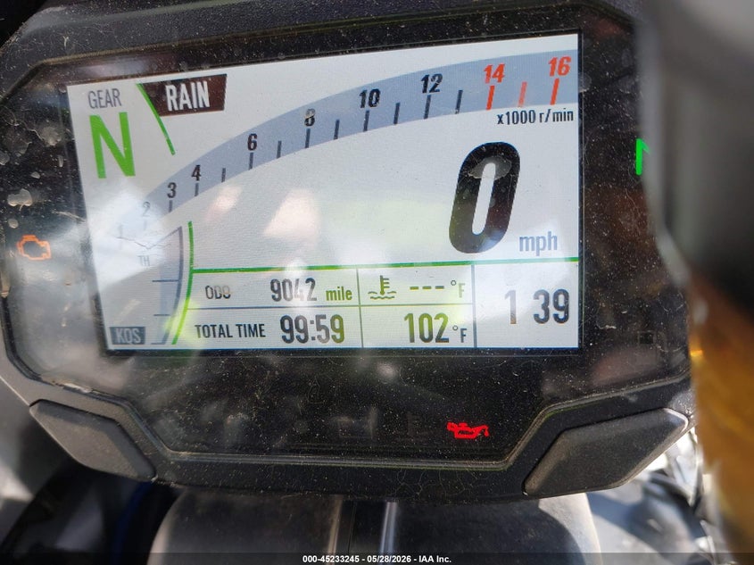 2023 Kawasaki Zx VIN JKBZXVM14PA005280 IAAI salvage auction — RIGHT FRONT, Salvage Title, sold $1,100 on 2026-07-21 (photo 7)