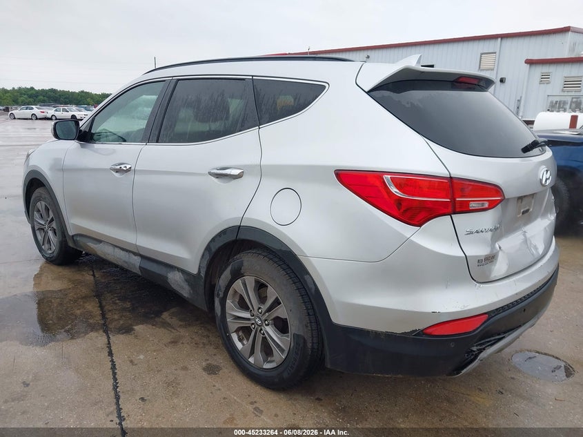2014 Hyundai Santa fe VIN 5XYZU3LBXEG226364 IAAI salvage auction — REAR END, Salvage Title, sold $1,600 on 2026-07-11 (photo 3)