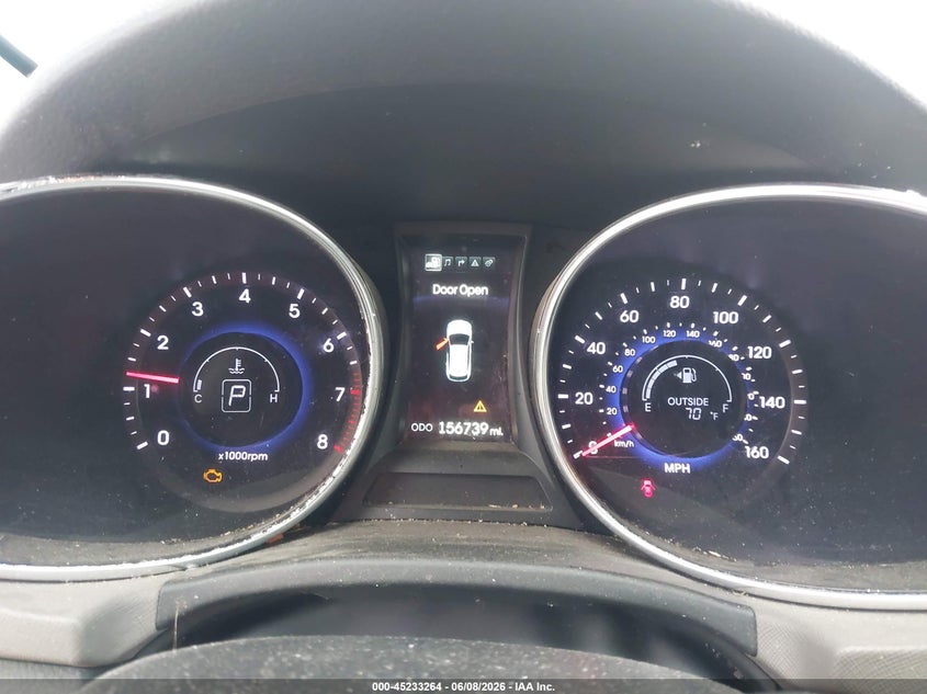 2014 Hyundai Santa fe VIN 5XYZU3LBXEG226364 IAAI salvage auction — REAR END, Salvage Title, sold $1,600 on 2026-07-11 (photo 7)