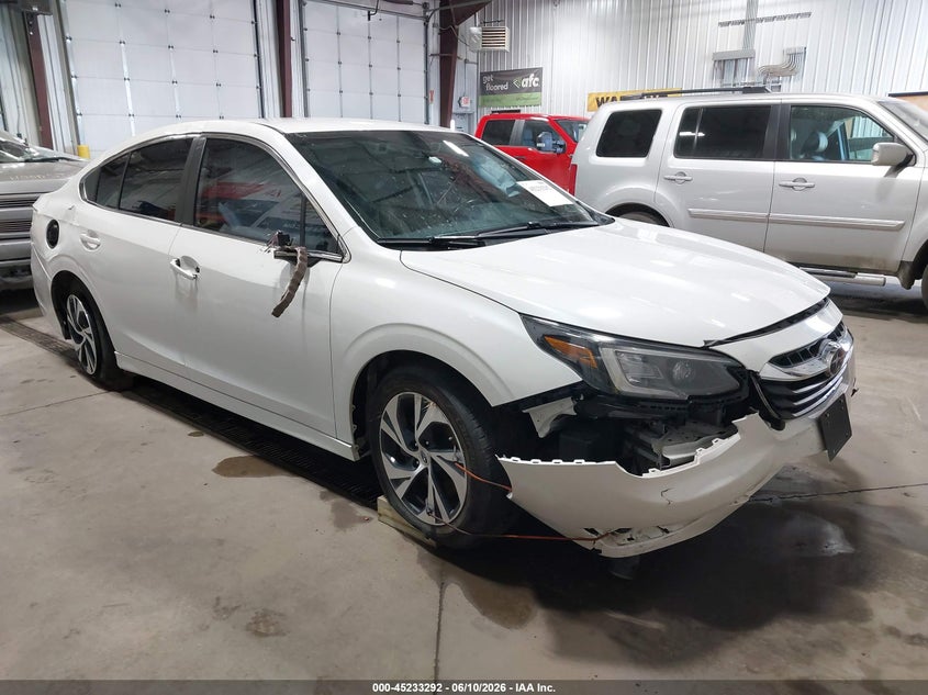2021 Subaru LEGACY VIN 4S3BWAD67M3011724 IAAI salvage auction — FRONT END, Salvage (North Dakota), sold $1,100 on 2026-07-09 (photo 1)