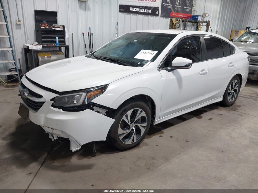 2021 Subaru LEGACY VIN 4S3BWAD67M3011724 IAAI salvage auction — FRONT END, Salvage (North Dakota), sold $1,100 on 2026-07-09 (photo 2)