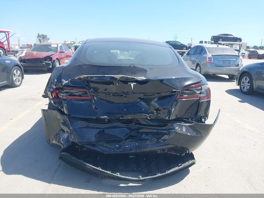 2022 Tesla Model s VIN 5YJSA1E54NF459010 IAAI salvage auction — REAR END, Salvage Title, sold $13,350 on 2026-07-15 (photo 6)