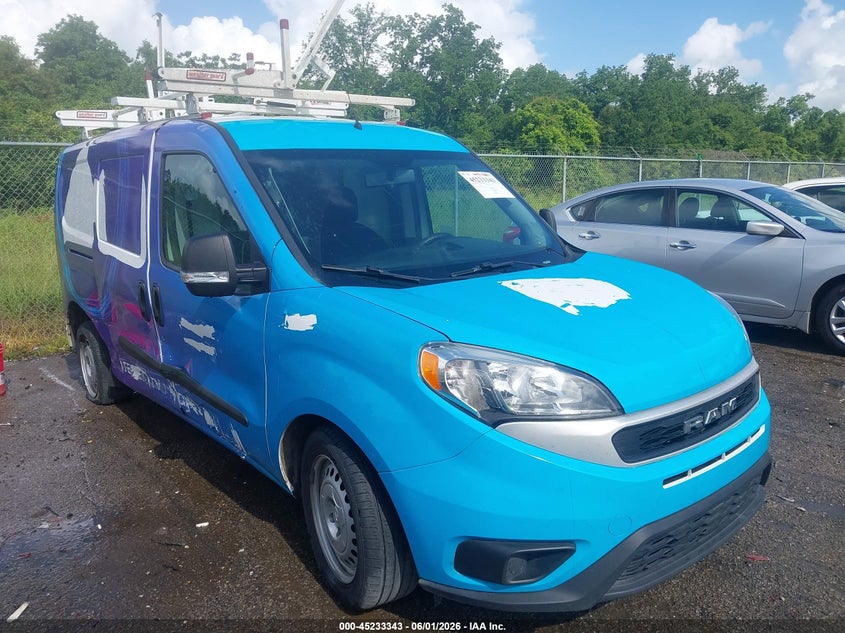2022 Ram Promaster city VIN ZFBHRFAB1N6X48212 IAAI salvage auction — RIGHT SIDE, Salvage Title, sold $1,050 on 2026-07-28 (photo 1)