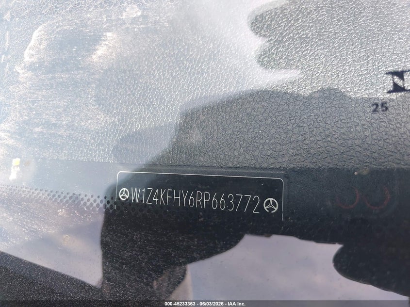 2024 Mercedes-benz Sprinter VIN W1Z4KFHY6RP663772 IAAI salvage auction — LEFT SIDE, Salvage Title (California), sold $7,800 on 2026-07-29 (photo 9)