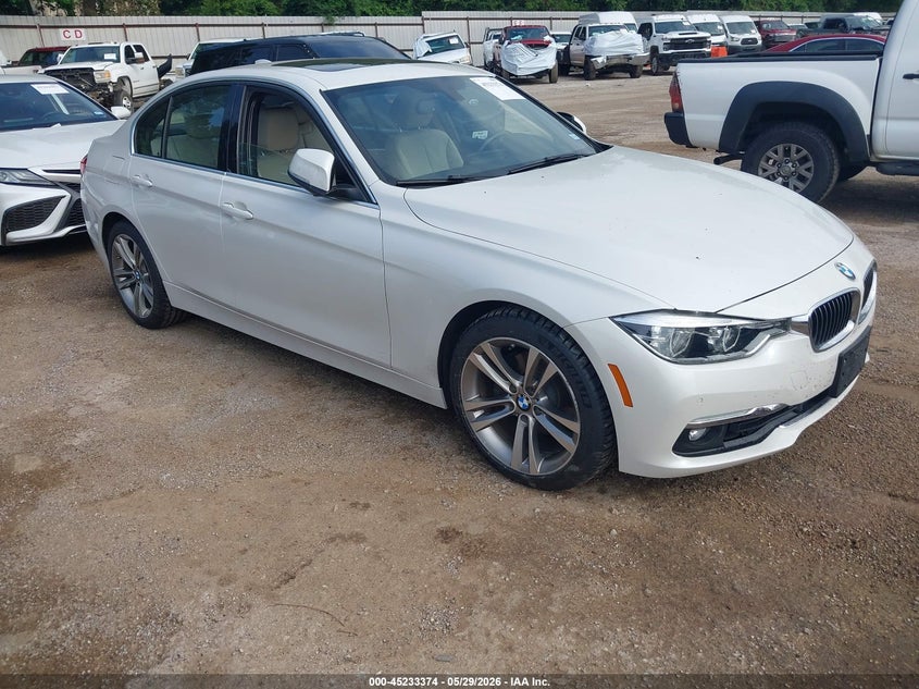 2016 BMW 3er VIN WBA8E9C57GK648043 IAAI salvage auction — FRONT END, Original (Texas), sold $3,150 on 2026-07-05 (photo 1)