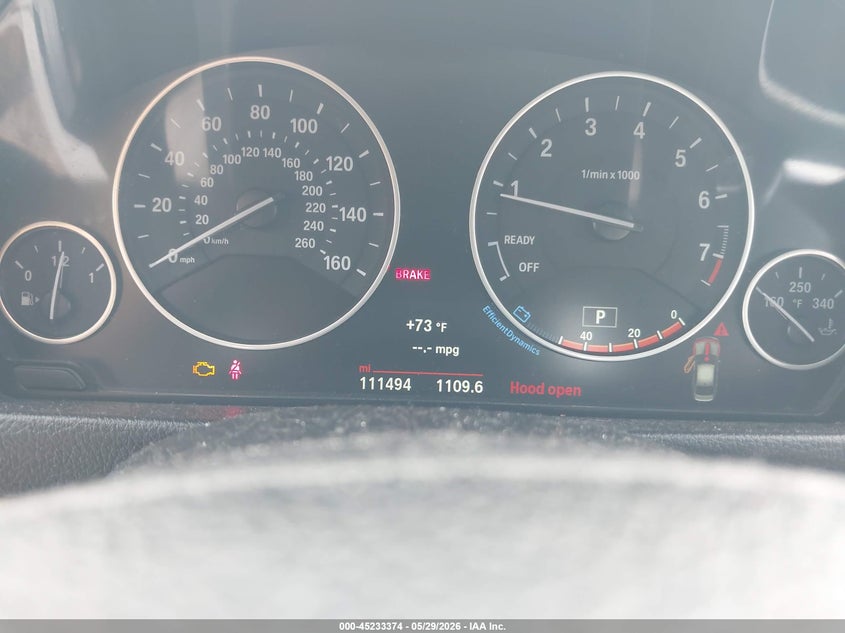 2016 BMW 3er VIN WBA8E9C57GK648043 IAAI salvage auction — FRONT END, Original (Texas), sold $3,150 on 2026-07-05 (photo 7)
