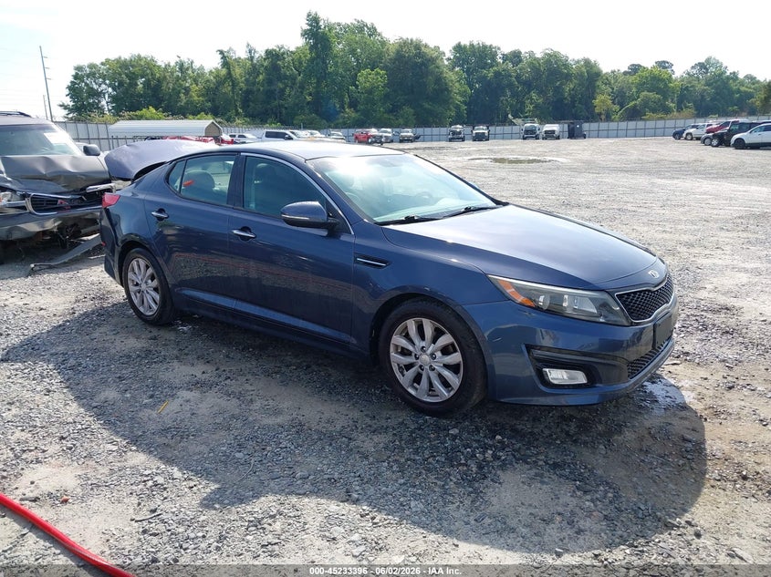2015 Kia Optima VIN 5XXGM4A74FG425699 IAAI salvage auction — REAR END, Salvage (Georgia), sold $675 on 2026-07-06 (photo 1)