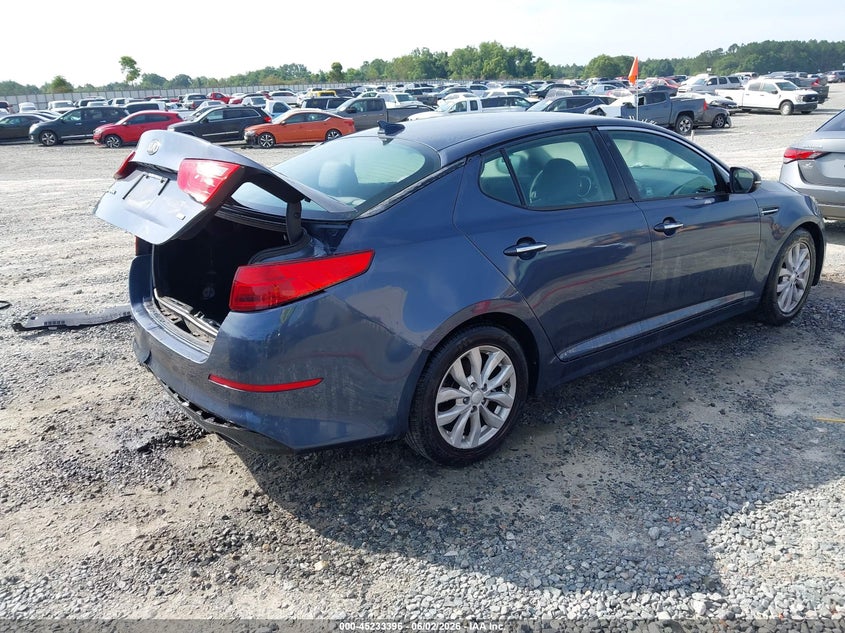 2015 Kia Optima VIN 5XXGM4A74FG425699 IAAI salvage auction — REAR END, Salvage (Georgia), sold $675 on 2026-07-06 (photo 4)