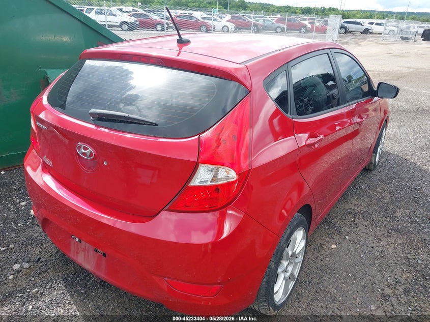 2016 Hyundai Accent VIN KMHCT5AE2GU267473 IAAI salvage auction — LEFT FRONT, Clear (Oklahoma), sold $500 on 2026-07-29 (photo 4)