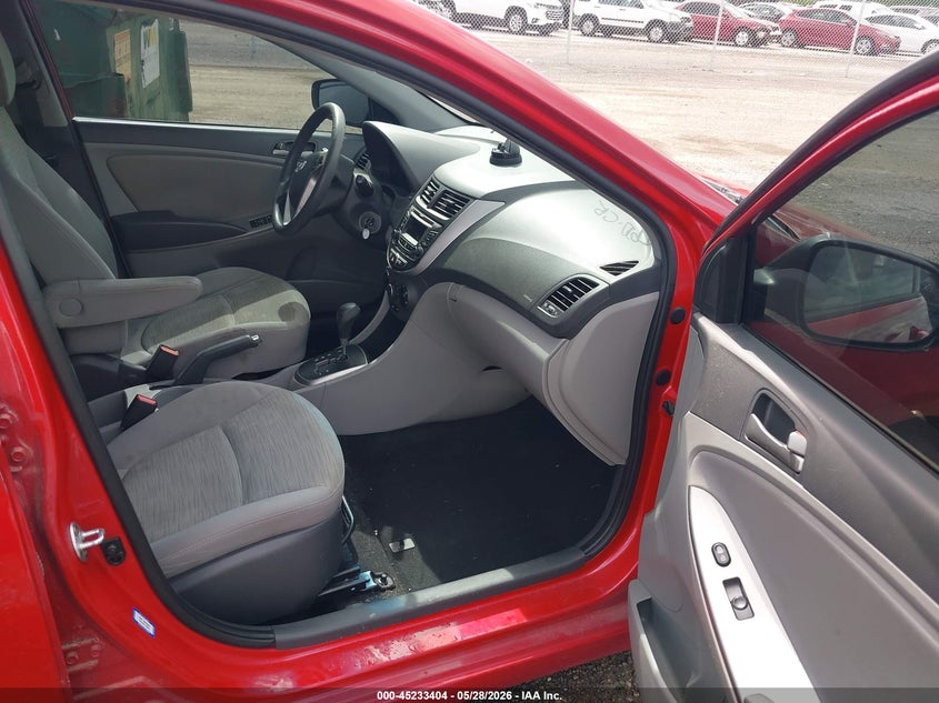 2016 Hyundai Accent VIN KMHCT5AE2GU267473 IAAI salvage auction — LEFT FRONT, Clear (Oklahoma), sold $500 on 2026-07-29 (photo 5)