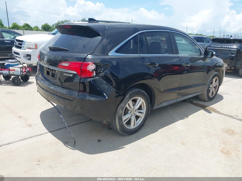 2013 Acura Rdx VIN 5J8TB3H38DL015892 IAAI salvage auction — FRONT & REAR, Salvage Title, sold $1,300 on 2026-07-24 (photo 4)