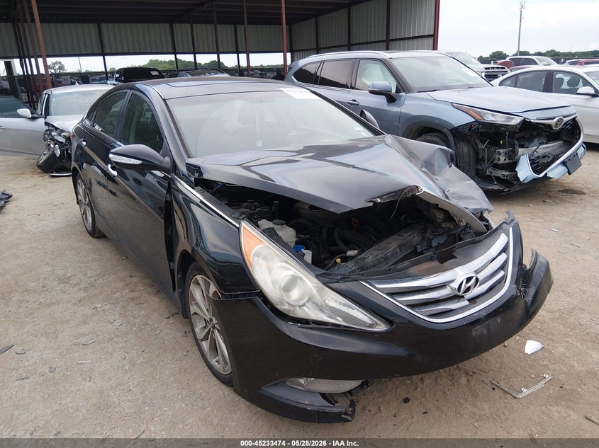2014 Hyundai Sonata VIN 5NPEC4AC8EH868674 IAAI salvage auction — FRONT END, Salvage (Texas), sold $600 on 2026-07-21 (photo 1)