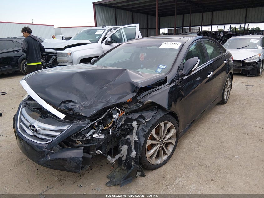 2014 Hyundai Sonata VIN 5NPEC4AC8EH868674 IAAI salvage auction — FRONT END, Salvage (Texas), sold $600 on 2026-07-21 (photo 2)