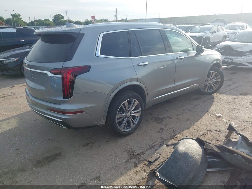 2025 Cadillac Xt6 VIN 1GYKPCRS5SZ155775 IAAI salvage auction — LEFT FRONT, Original (Texas), sold $11,300 on 2026-07-22 (photo 4)