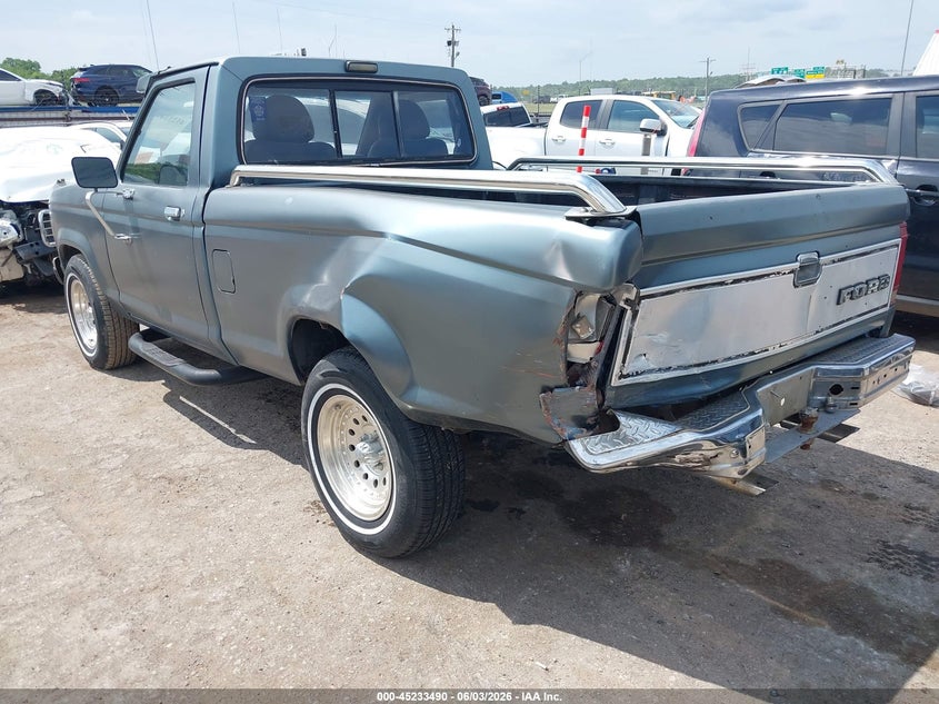1987 Ford Ranger VIN 1FTBR10AXHUB52305 IAAI salvage auction — REAR END, Clear (Oklahoma), sold $575 on 2026-07-08 (photo 3)