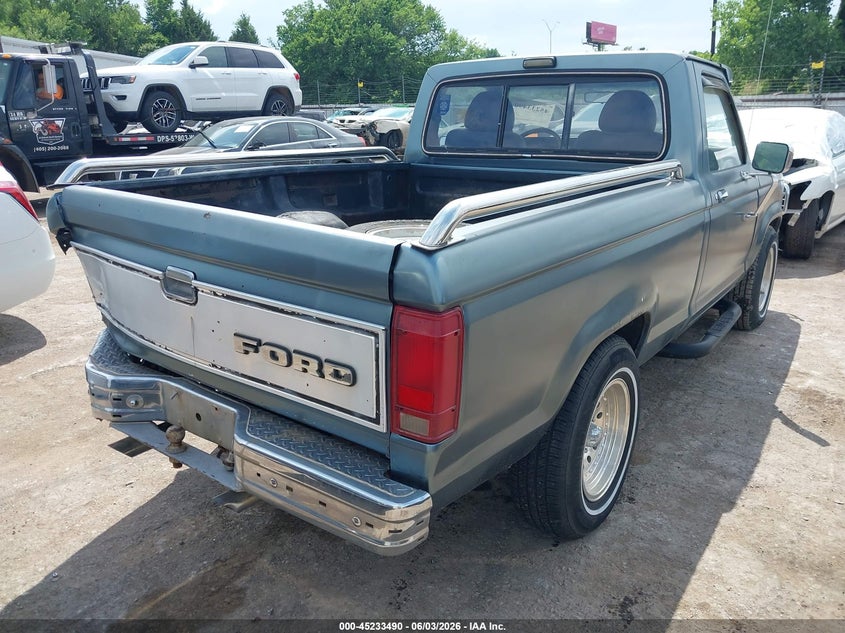 1987 Ford Ranger VIN 1FTBR10AXHUB52305 IAAI salvage auction — REAR END, Clear (Oklahoma), sold $575 on 2026-07-08 (photo 4)