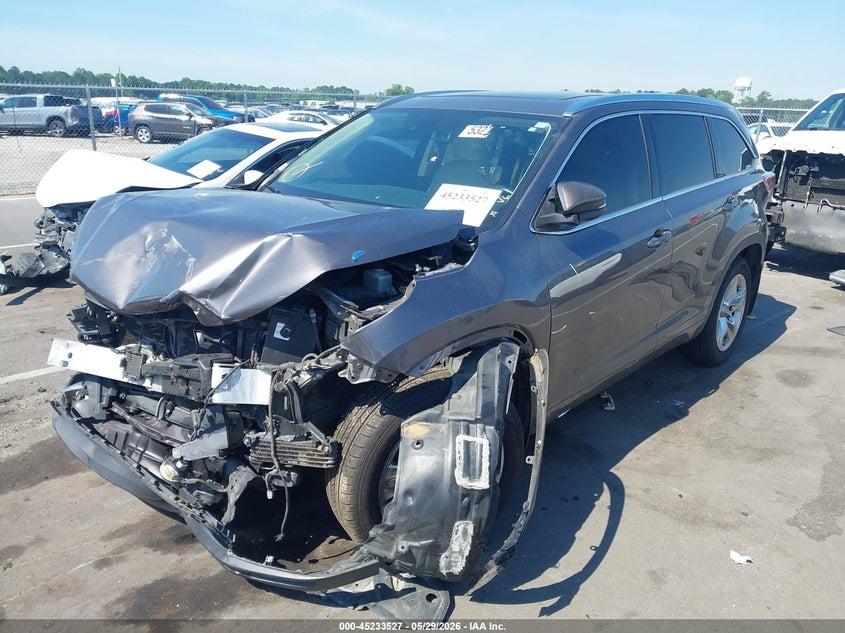 2015 Toyota Highlander VIN 5TDDKRFHXFS082287 IAAI salvage auction — FRONT END, Salvage Title, sold $3,400 on 2026-07-22 (photo 2)