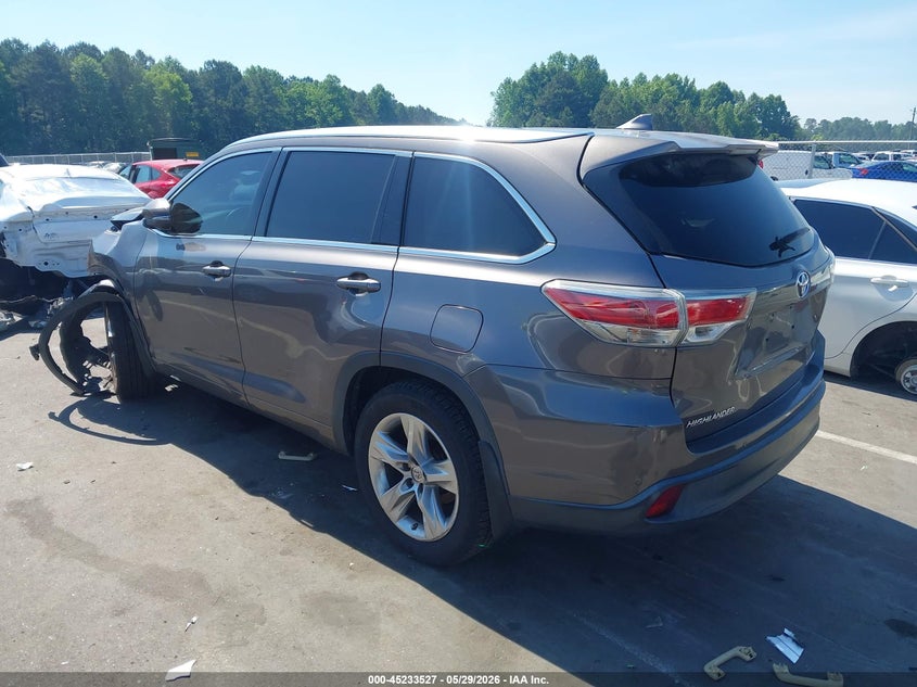 2015 Toyota Highlander VIN 5TDDKRFHXFS082287 IAAI salvage auction — FRONT END, Salvage Title, sold $3,400 on 2026-07-22 (photo 3)