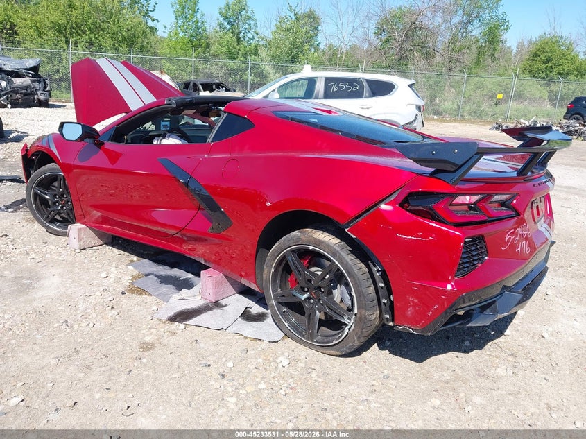 2022 Chevrolet Corvette VIN 1G1YB2D47N5104784 IAAI salvage auction — FRONT END, Junk Bill Of Sale Mv2459 (Wisconsin), sold $9,900 on 2026-07-30 (photo 3)