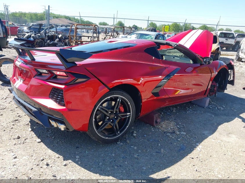 2022 Chevrolet Corvette VIN 1G1YB2D47N5104784 IAAI salvage auction — FRONT END, Junk Bill Of Sale Mv2459 (Wisconsin), sold $9,900 on 2026-07-30 (photo 4)
