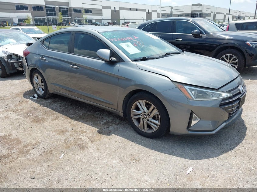 2019 Hyundai Elantra VIN KMHD84LF9KU772585 IAAI salvage auction — REAR END, Salvage Title, sold $25 on 2026-07-21 (photo 1)