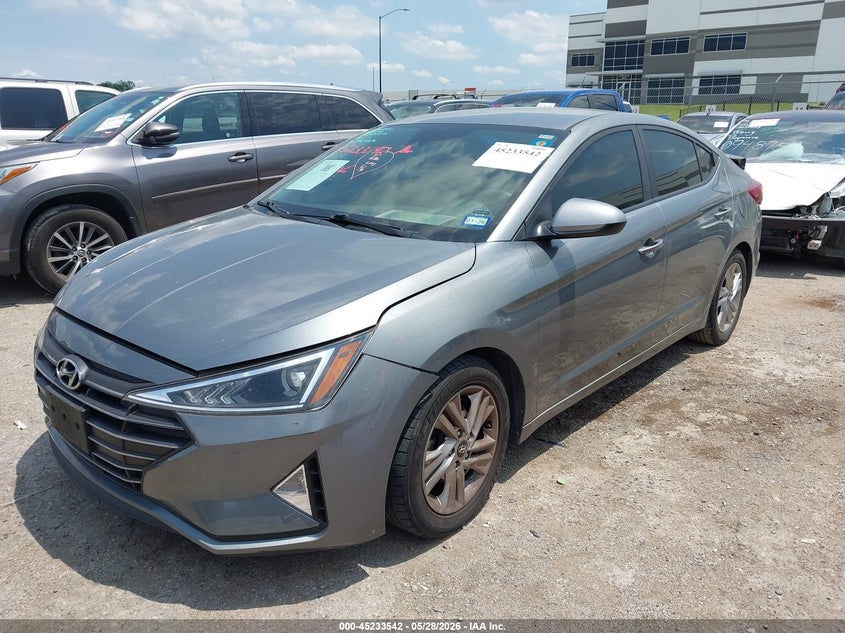 2019 Hyundai Elantra VIN KMHD84LF9KU772585 IAAI salvage auction — REAR END, Salvage Title, sold $25 on 2026-07-21 (photo 2)