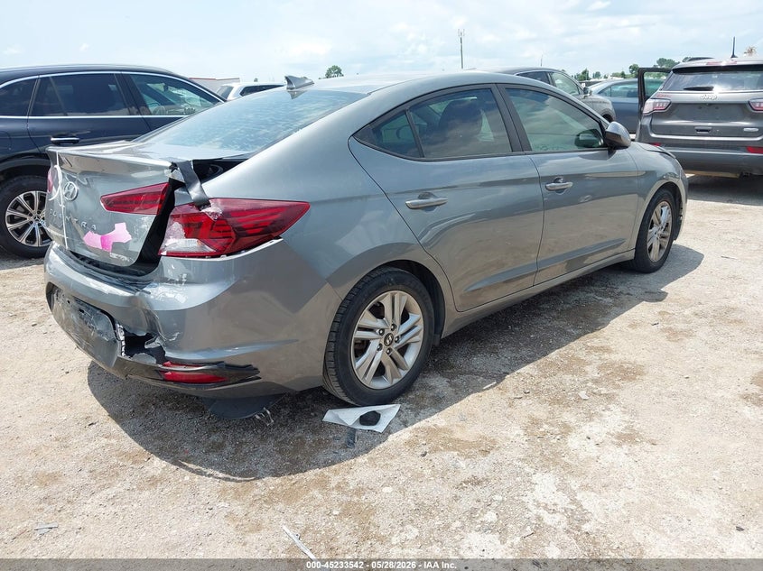 2019 Hyundai Elantra VIN KMHD84LF9KU772585 IAAI salvage auction — REAR END, Salvage Title, sold $25 on 2026-07-21 (photo 4)