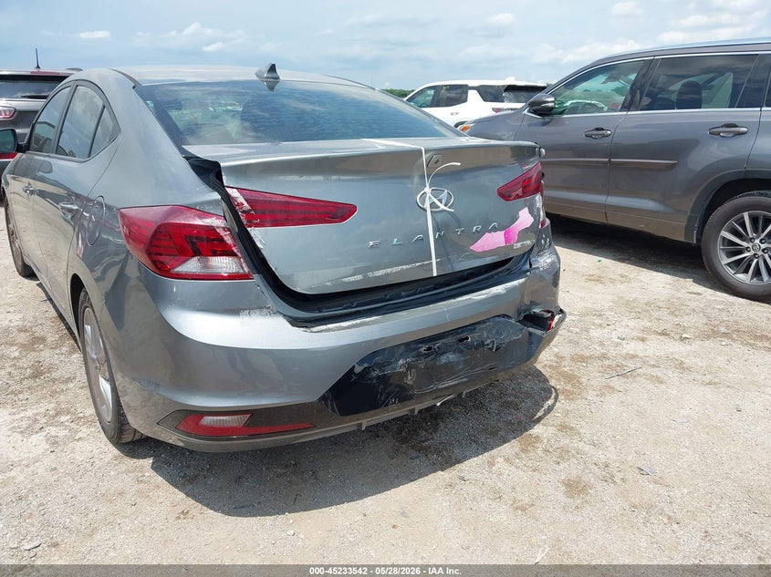 2019 Hyundai Elantra VIN KMHD84LF9KU772585 IAAI salvage auction — REAR END, Salvage Title, sold $25 on 2026-07-21 (photo 6)