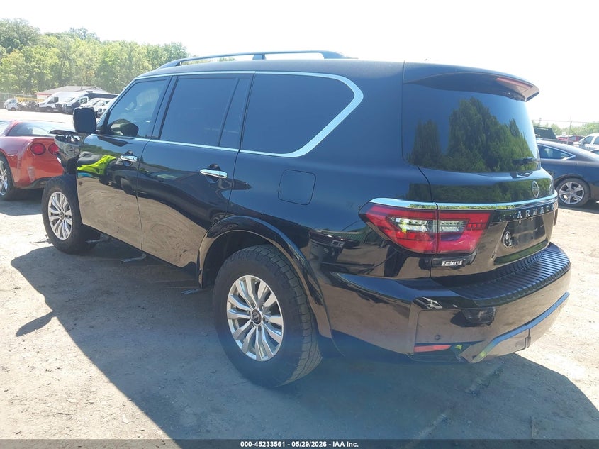 2021 Nissan Armada VIN JN8AY2AD2M9660718 IAAI salvage auction — FRONT END, Wait Title, sold $11,500 on 2026-08-29 (photo 3)