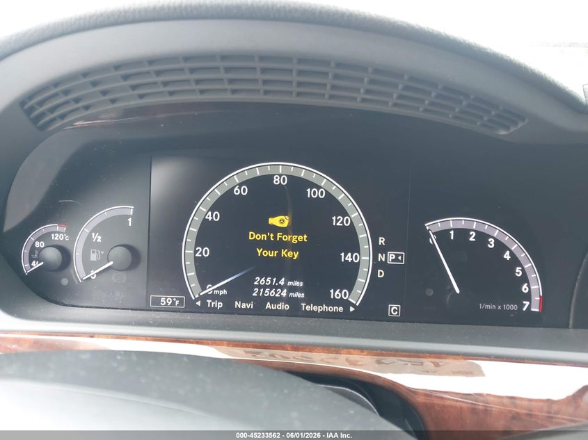 2010 Mercedes-benz S-klasse VIN WDDNG8GB5AA327681 IAAI salvage auction — FRONT END, Salvage (Idaho), sold $25 on 2026-08-18 (photo 7)