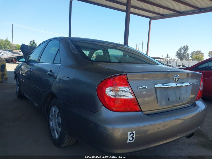 2002 Toyota Camry VIN JTDBE32K320121585 IAAI salvage auction — FRONT END, Salvage (California), sold $600 on 2026-07-07 (photo 3)