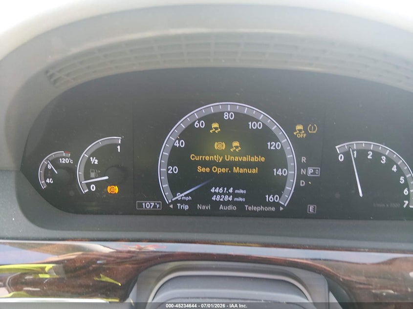 2013 Mercedes-benz S-klasse VIN WDDNG7DB4DA508189 IAAI salvage auction — HAIL, Salvage (Ohio), sold $4,050 on 2026-07-09 (photo 7)