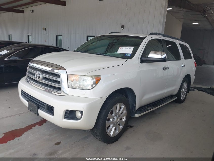 2014 Toyota Sequoia VIN 5TDYY5G12ES055139 IAAI salvage auction — REAR END, Salvage Title, sold $5,800 on 2026-07-10 (photo 2)